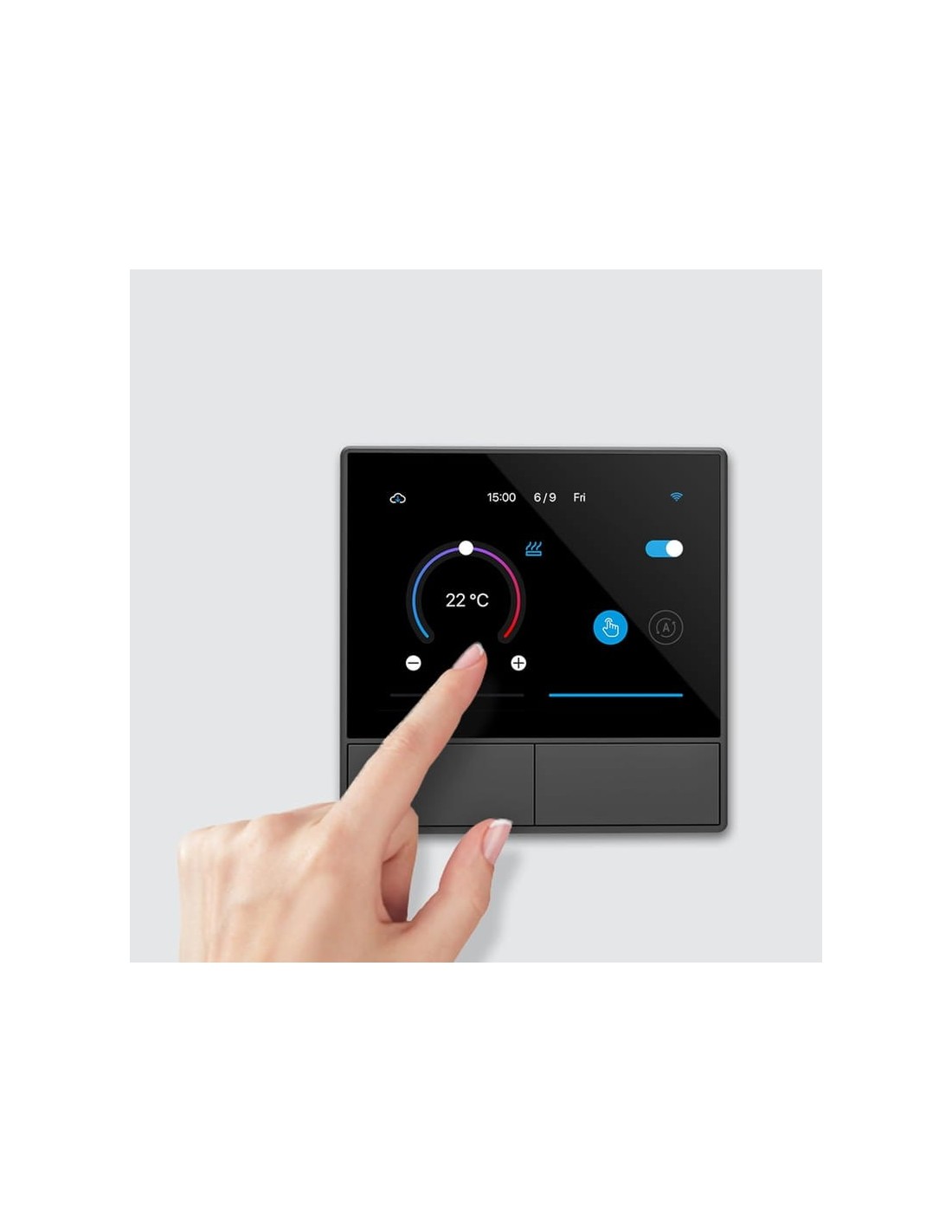 SONOFF NSPanel Negro WiFi Pantalla inteligente, centro de control, ter