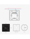 SONOFF NSPanel Negro WiFi Pantalla inteligente, centro de control, ter