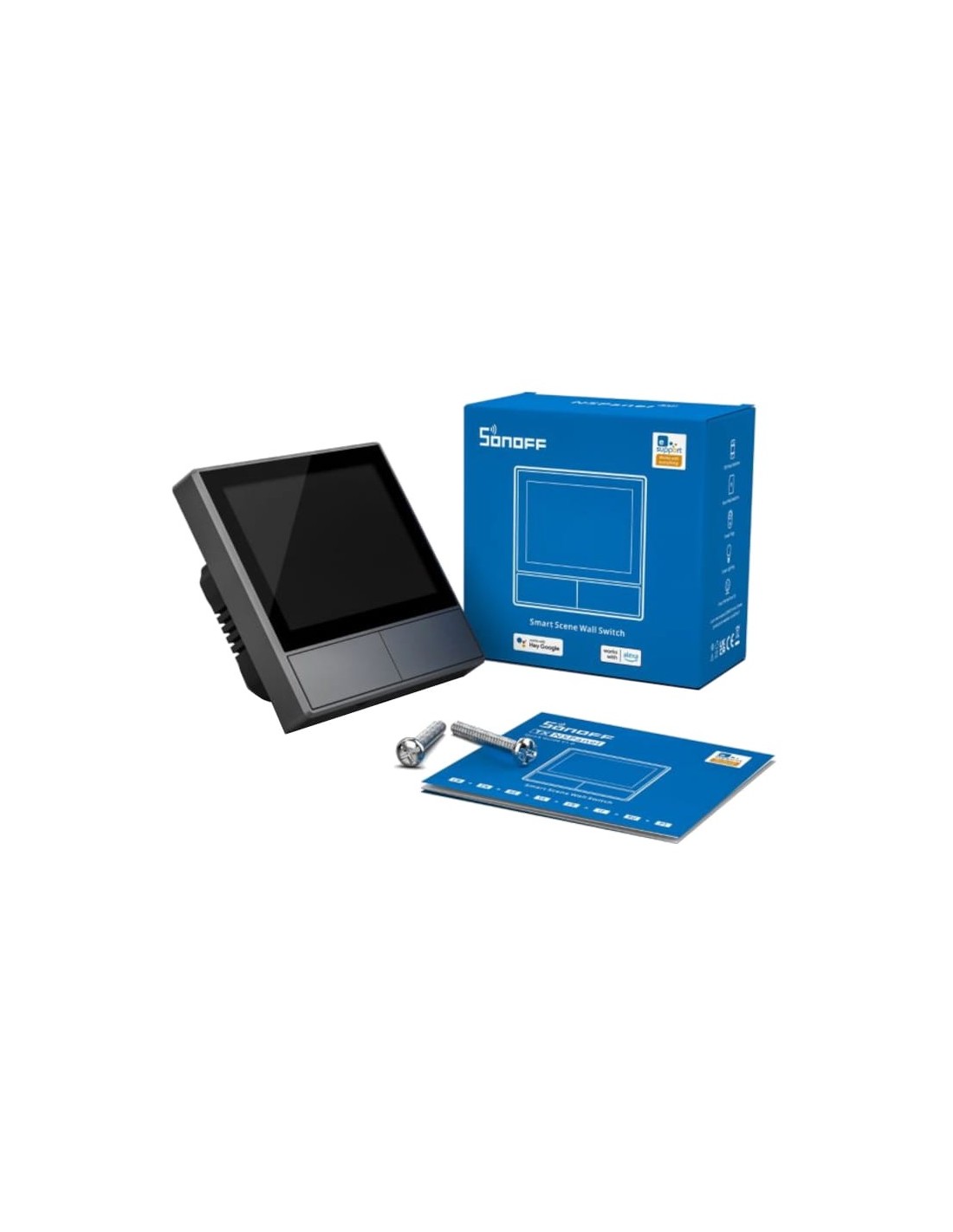 SONOFF NSPanel Negro WiFi Pantalla inteligente, centro de control, ter