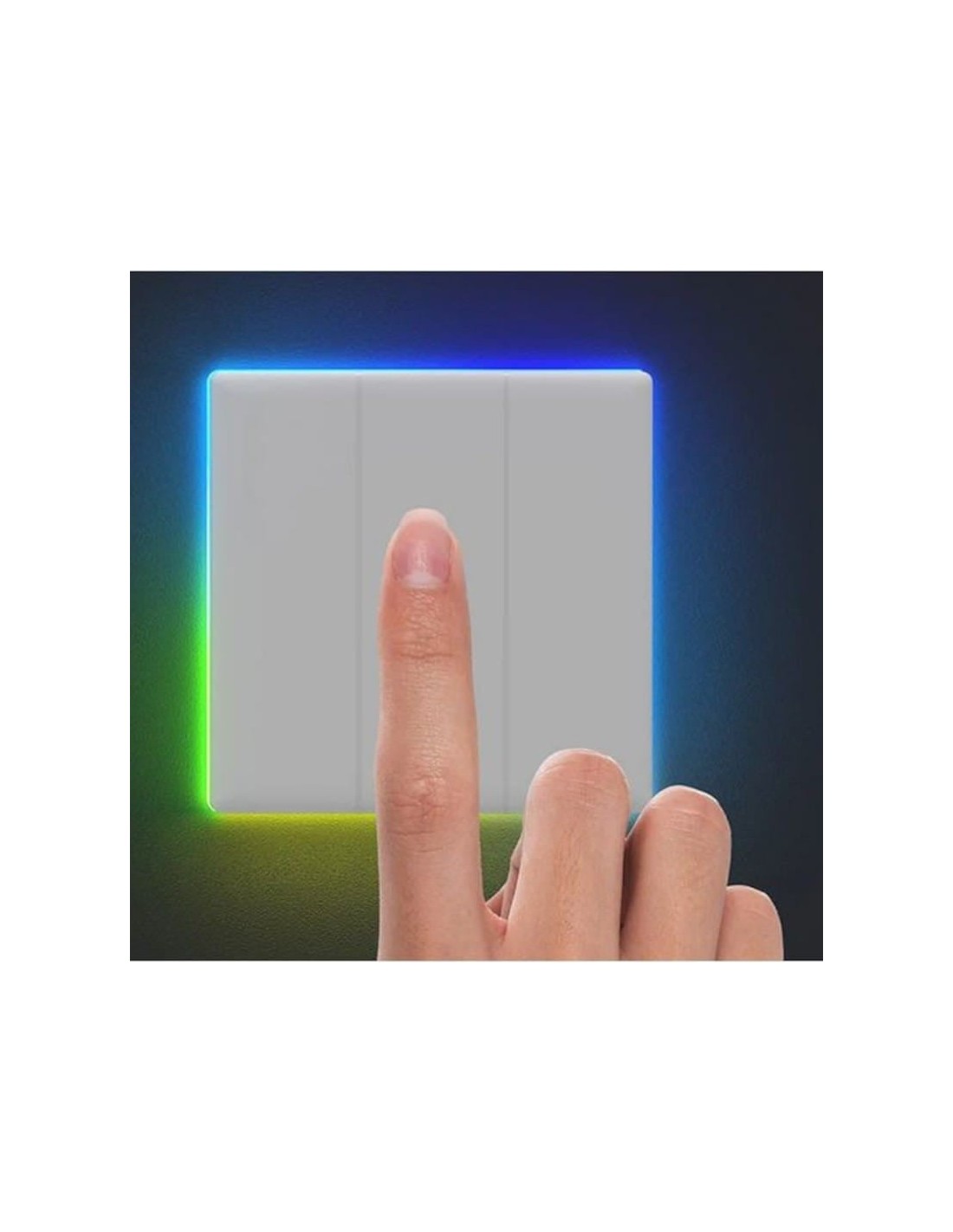 Interruptor táctil inteligente de pared SONOFF TX T5 3C 3 botones Blan