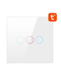 Interruptor táctil inteligente Avatto TS02-EU-W3 3 botones Blanco WiFi