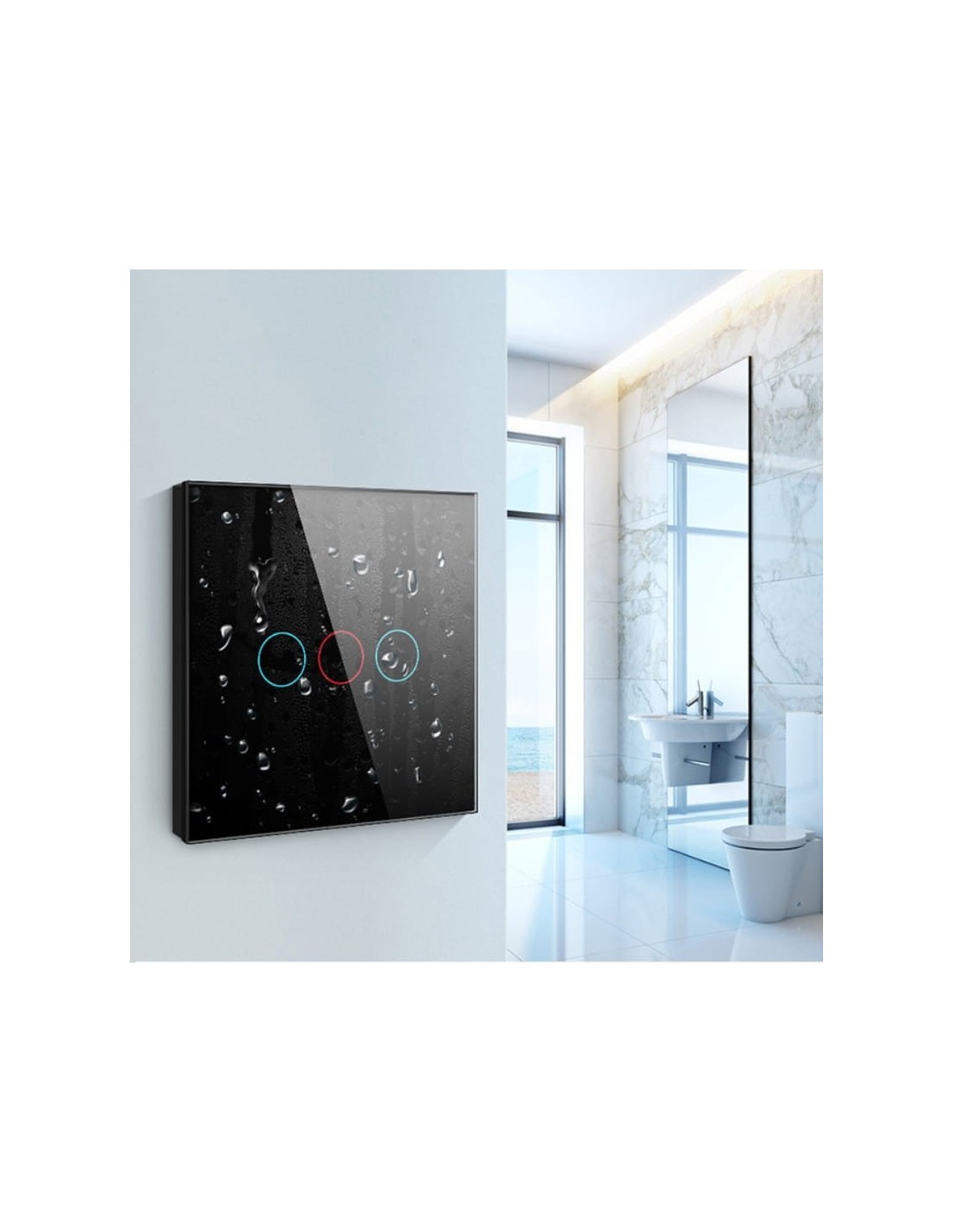 Interruptor táctil inteligente Avatto TS02-EU-W3 3 botones Blanco WiFi
