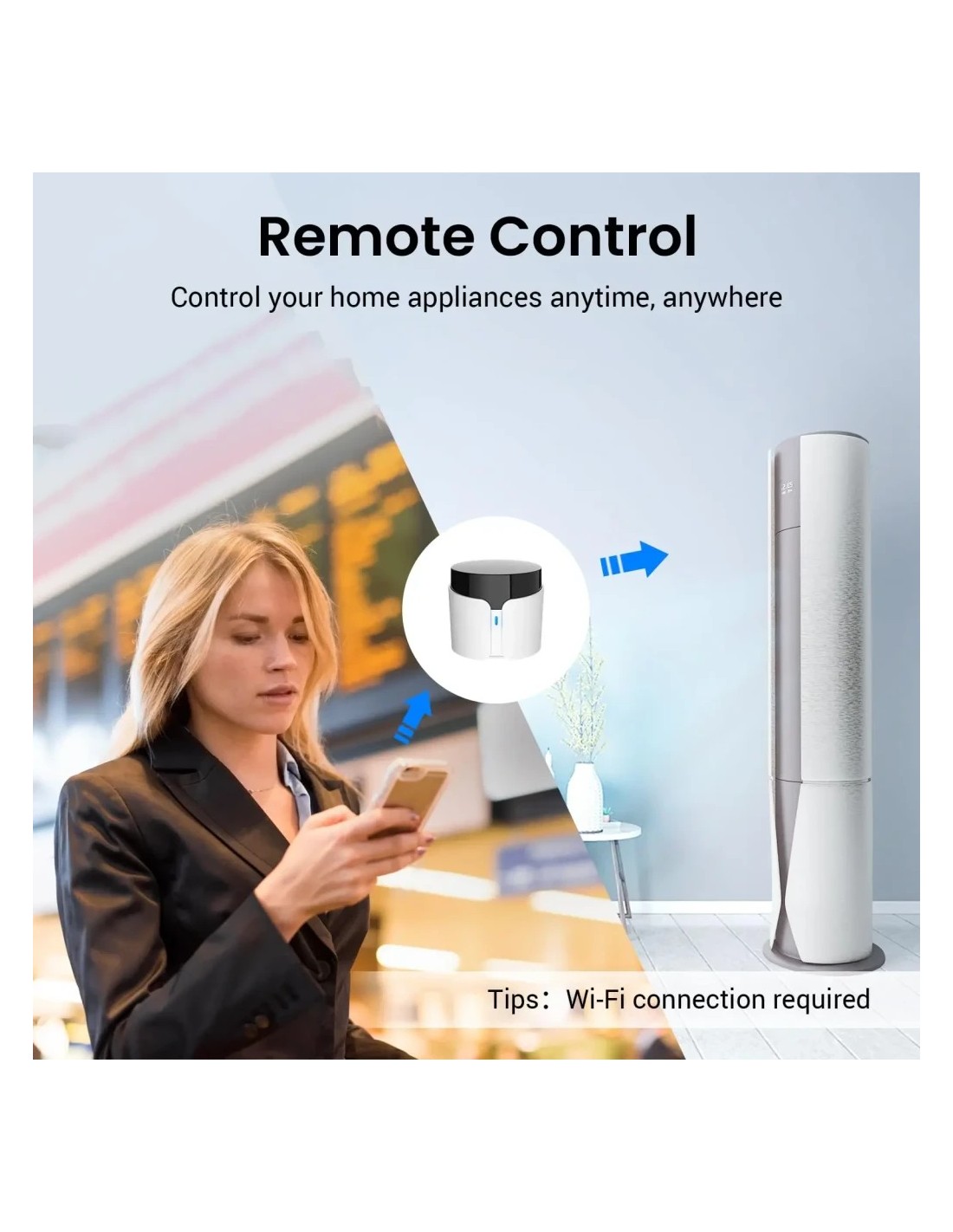 Mando Universal IR Inteligente Broadlink RM5 Plus WiFi en Logroño