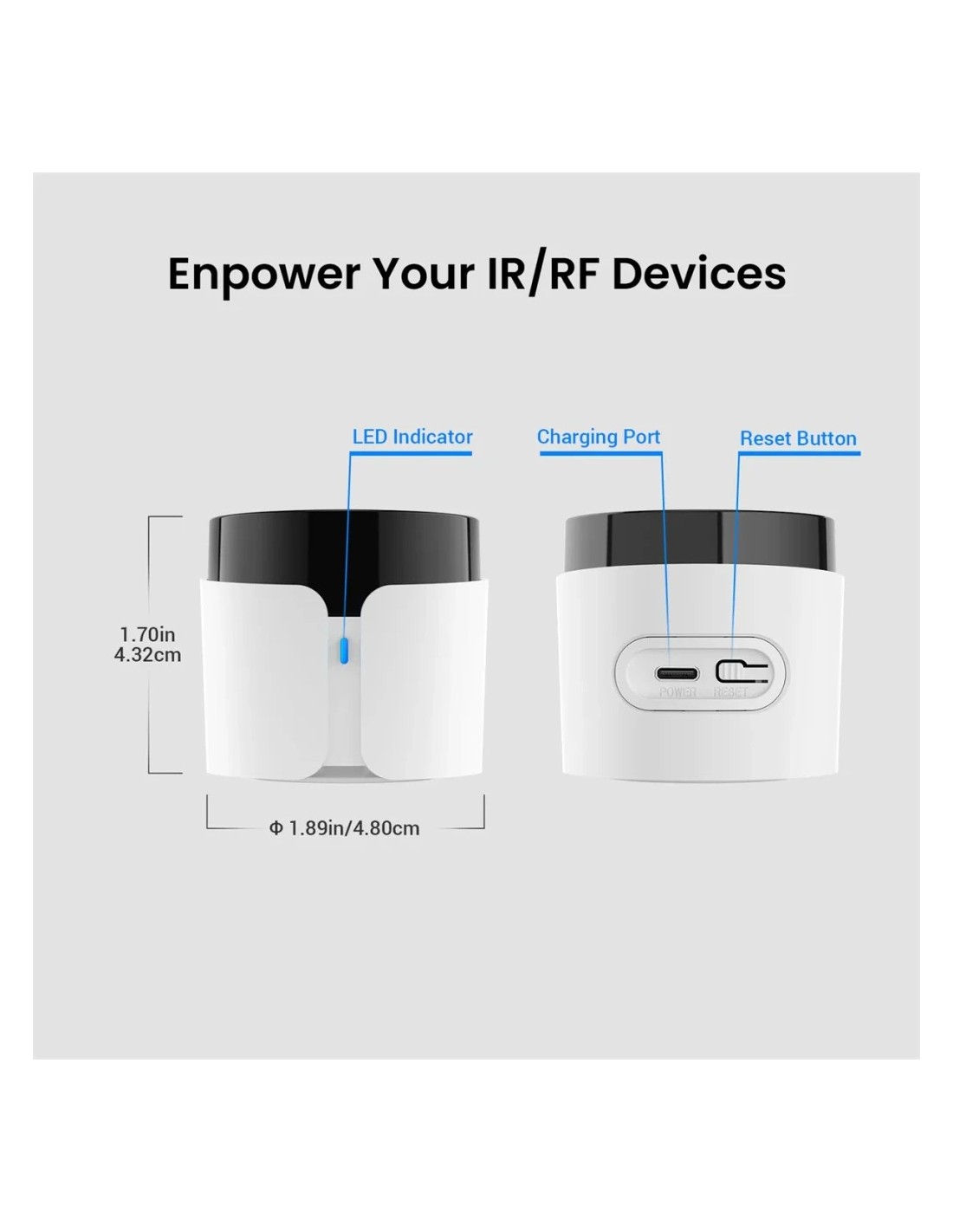 Mando Universal IR Inteligente Broadlink RM5 Plus WiFi en Logroño