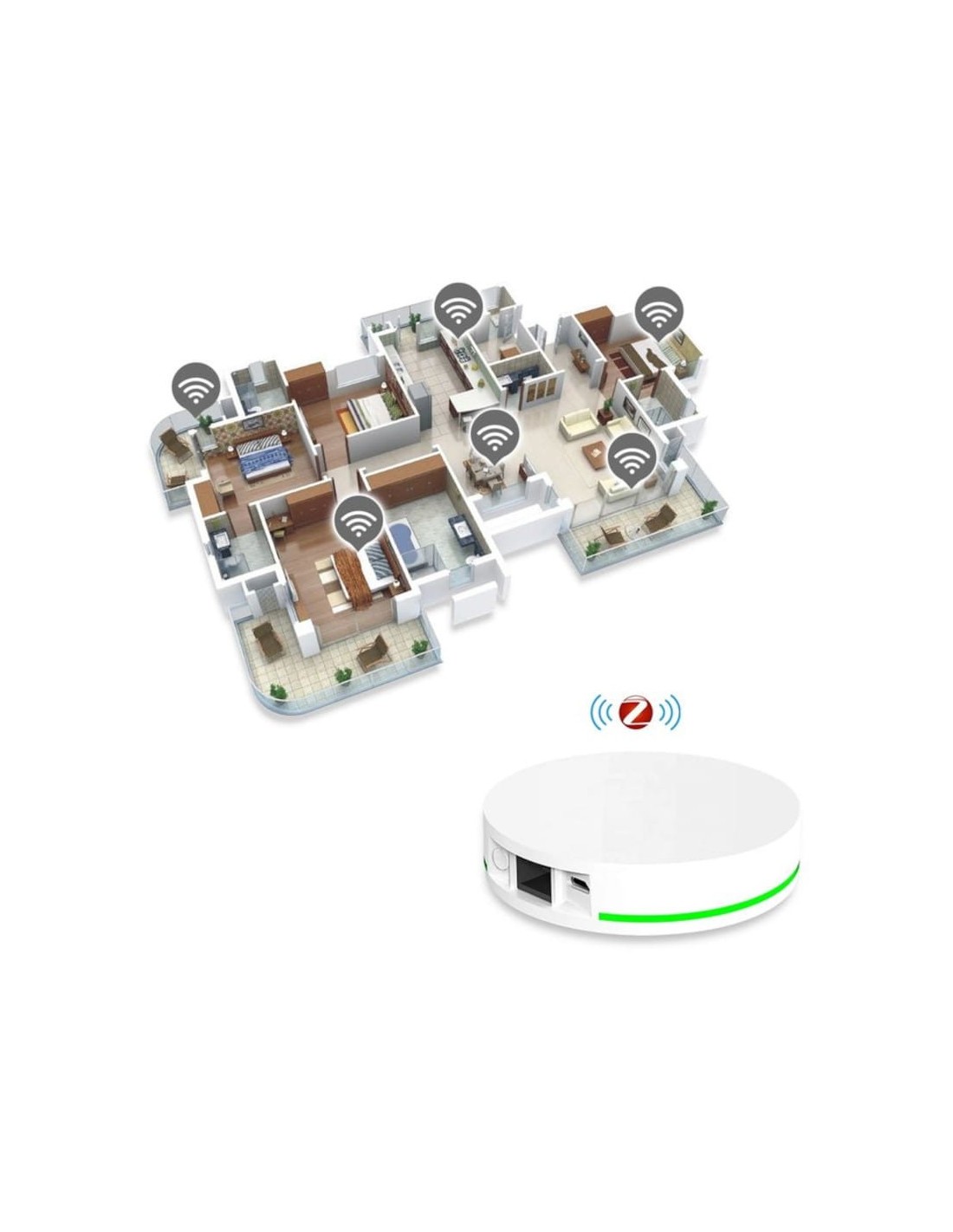 Cable Hub Gateway Sensor Zemismart Tuya con en Logroño