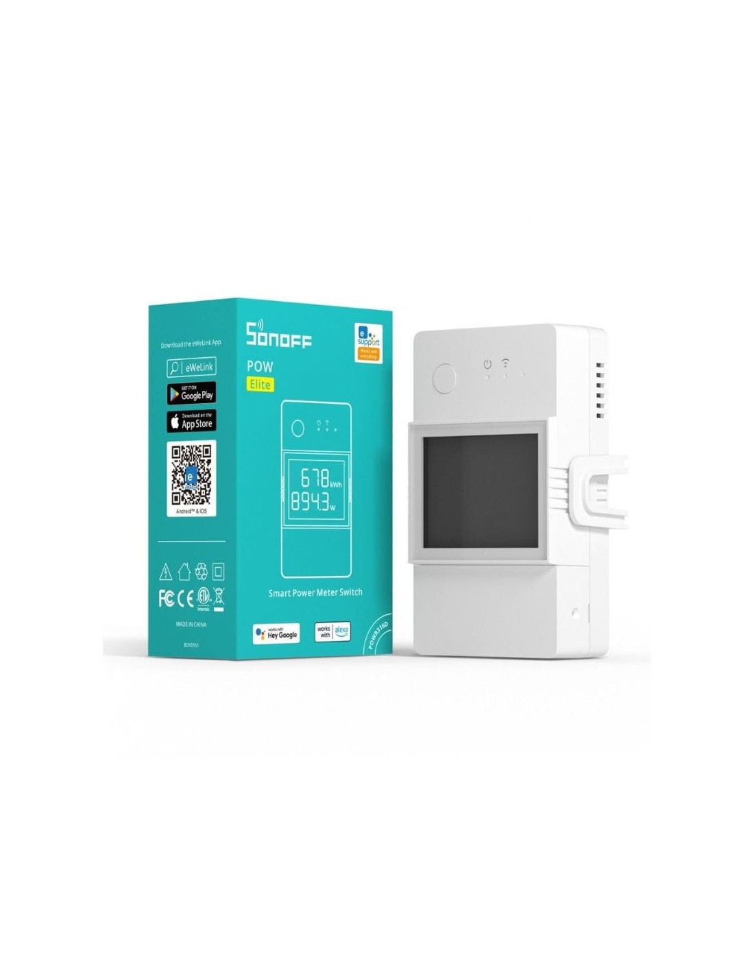 Interruptor inteligente con medidor de potencia Sonoff POWR320D Elite 