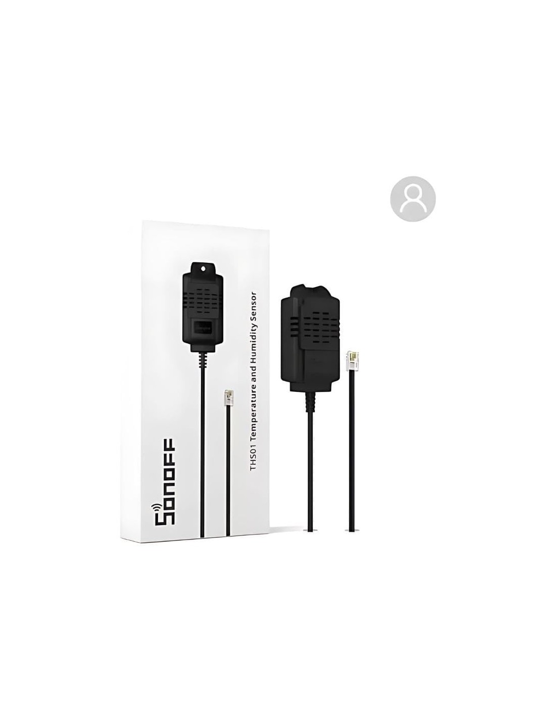 Sensor de temperatura y humedad SONOFF THS01 Negro en Logroño