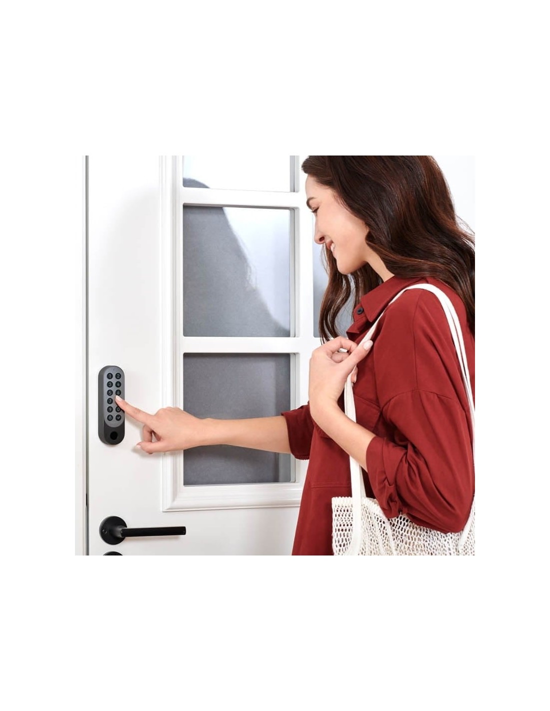 Aqara Smart Lock U200 Plata compatible con Alexa y Google Cerradura in