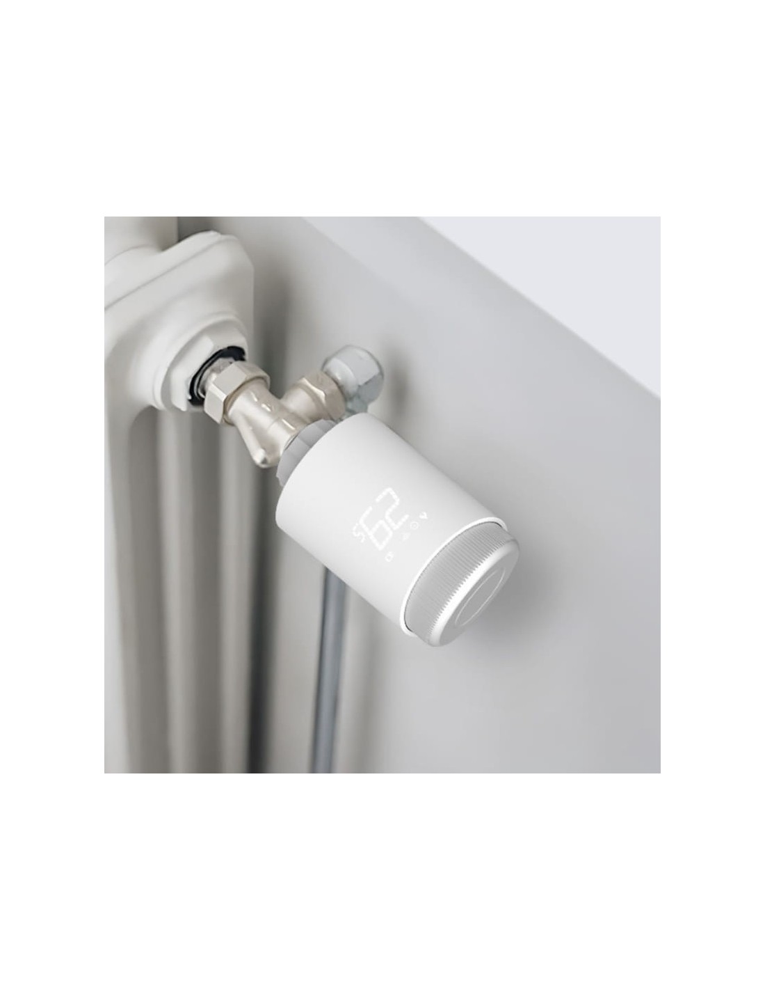 Radiador Avatto TRV10 Blanco Zigbee compatible con Alexa y Google Term
