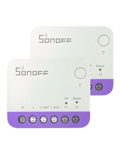 Interruptor de persianas SONOFF MINI-RBS Blanco Pack ×2 WiFi compatibl