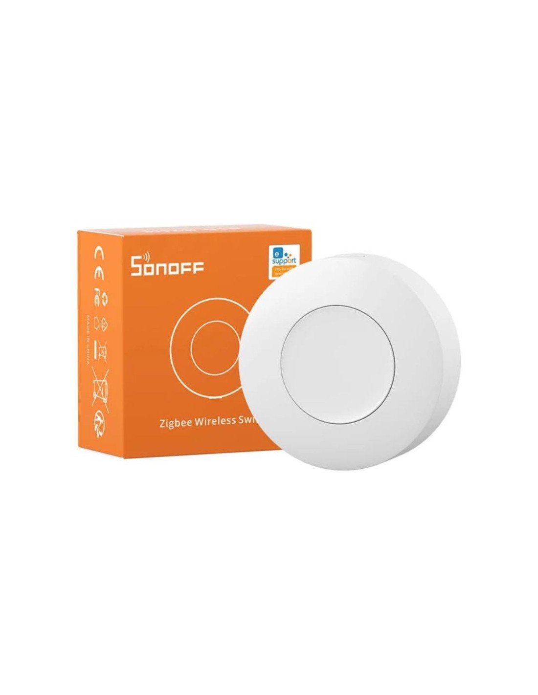 Interruptor inalámbrico redondo SONOFF SNZB-01P Zigbee compatible con 