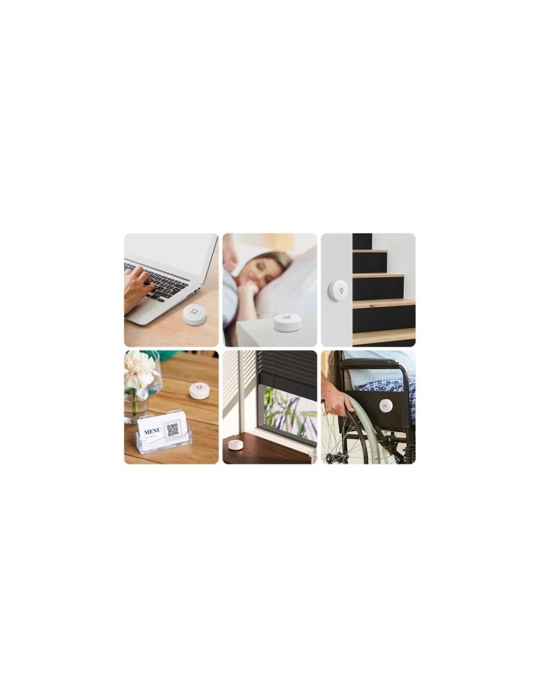 Interruptor inalámbrico redondo SONOFF SNZB-01P Zigbee compatible con 