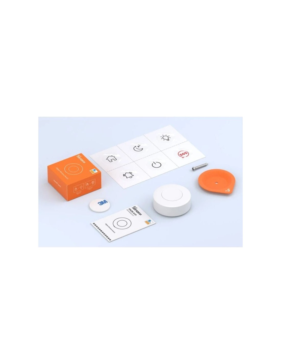 Interruptor inalámbrico redondo SONOFF SNZB-01P Zigbee compatible con 