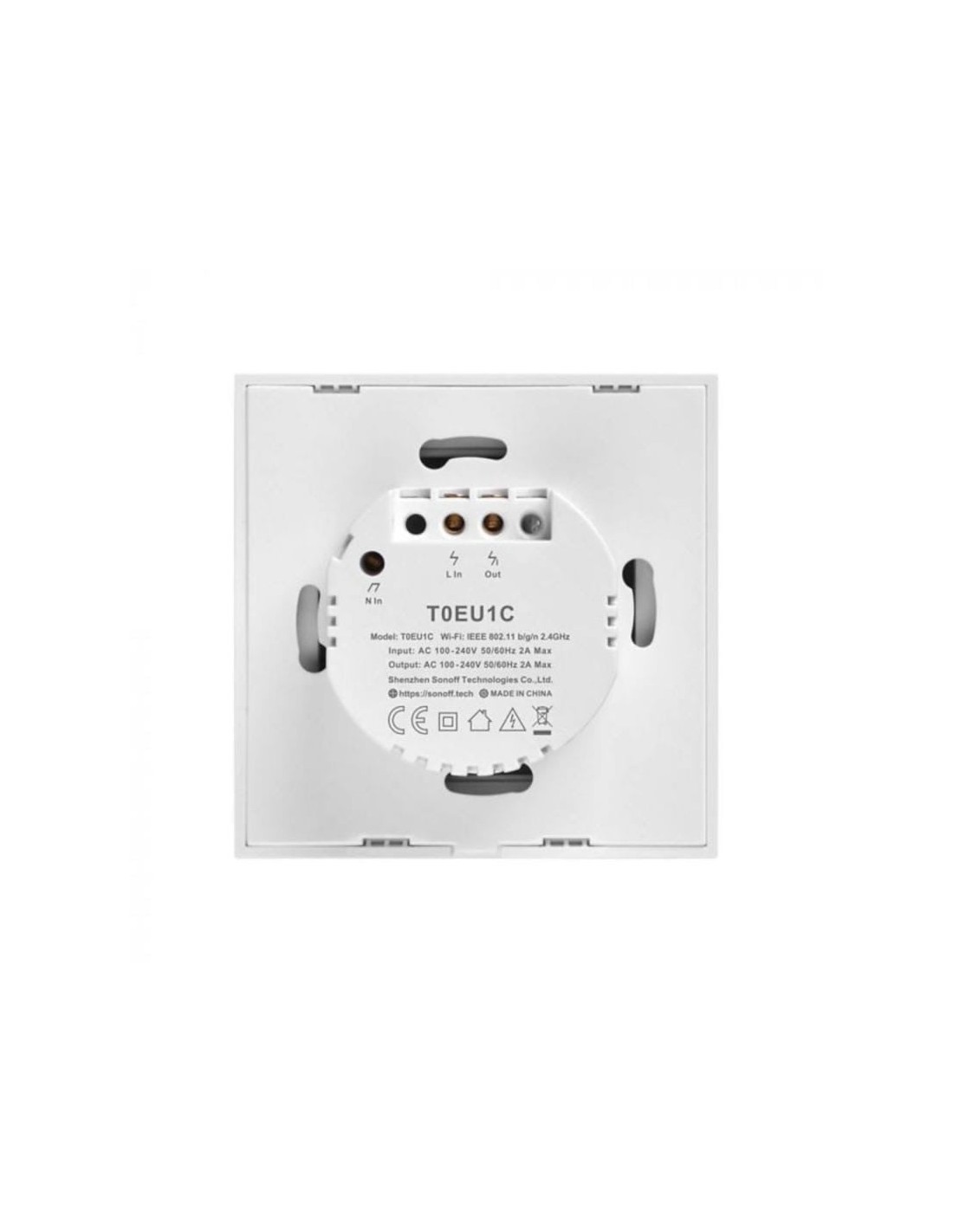Interruptor táctil inteligente SONOFF T0 1C WiFi compatible con Alexa 