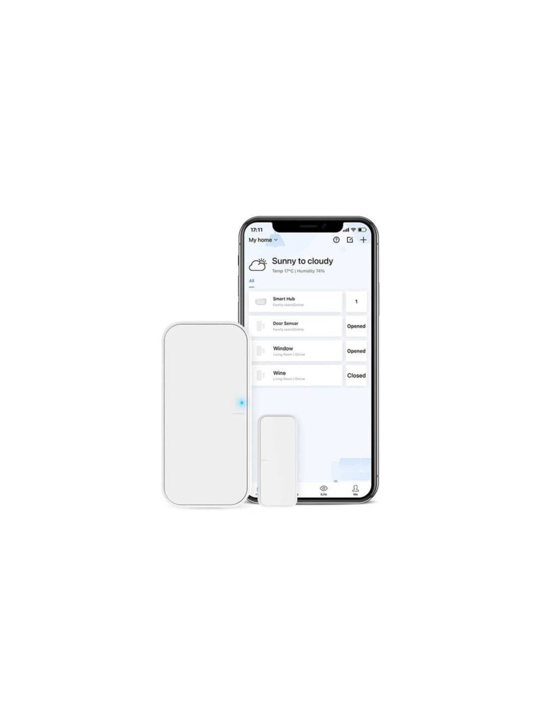 Broadlink DS4-FC con S3 Hub compatible con Alexa y Google Sensor