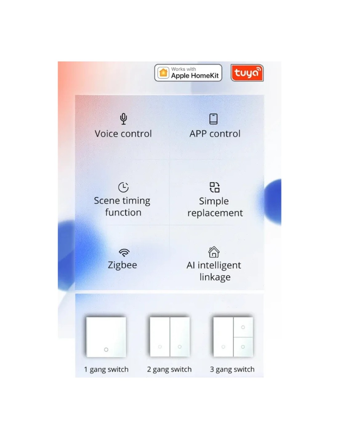 Interruptor inteligente Zemismart K6 Individual Blanco Zigbee