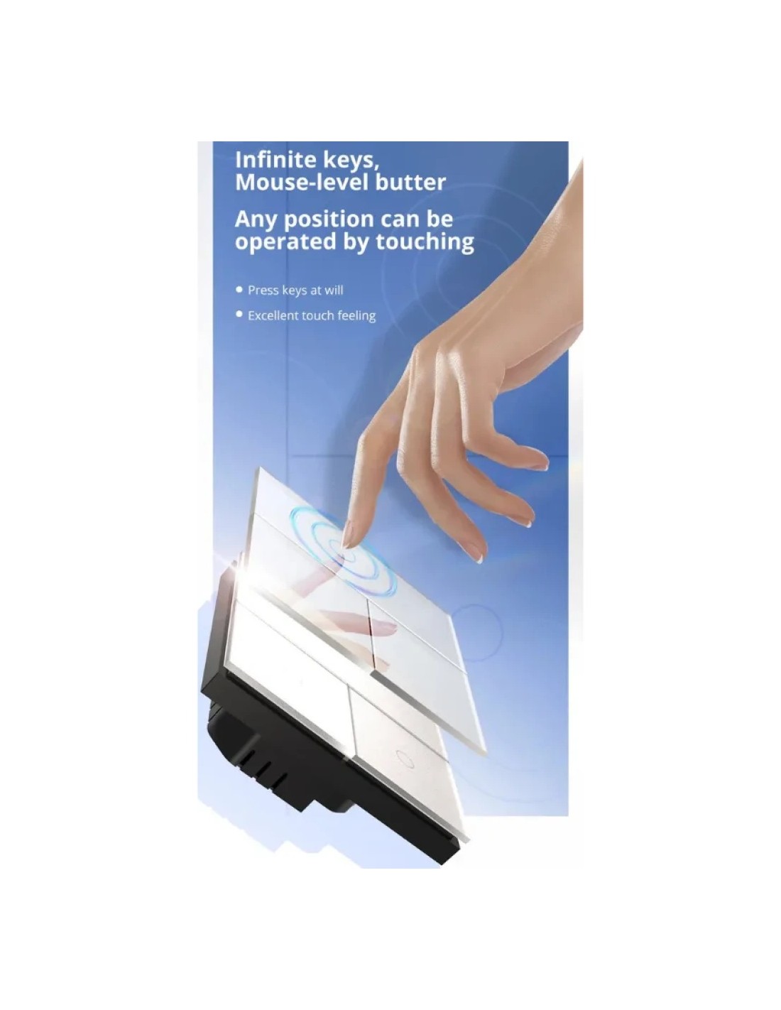 Interruptor inteligente Zemismart K6 Individual Blanco Zigbee