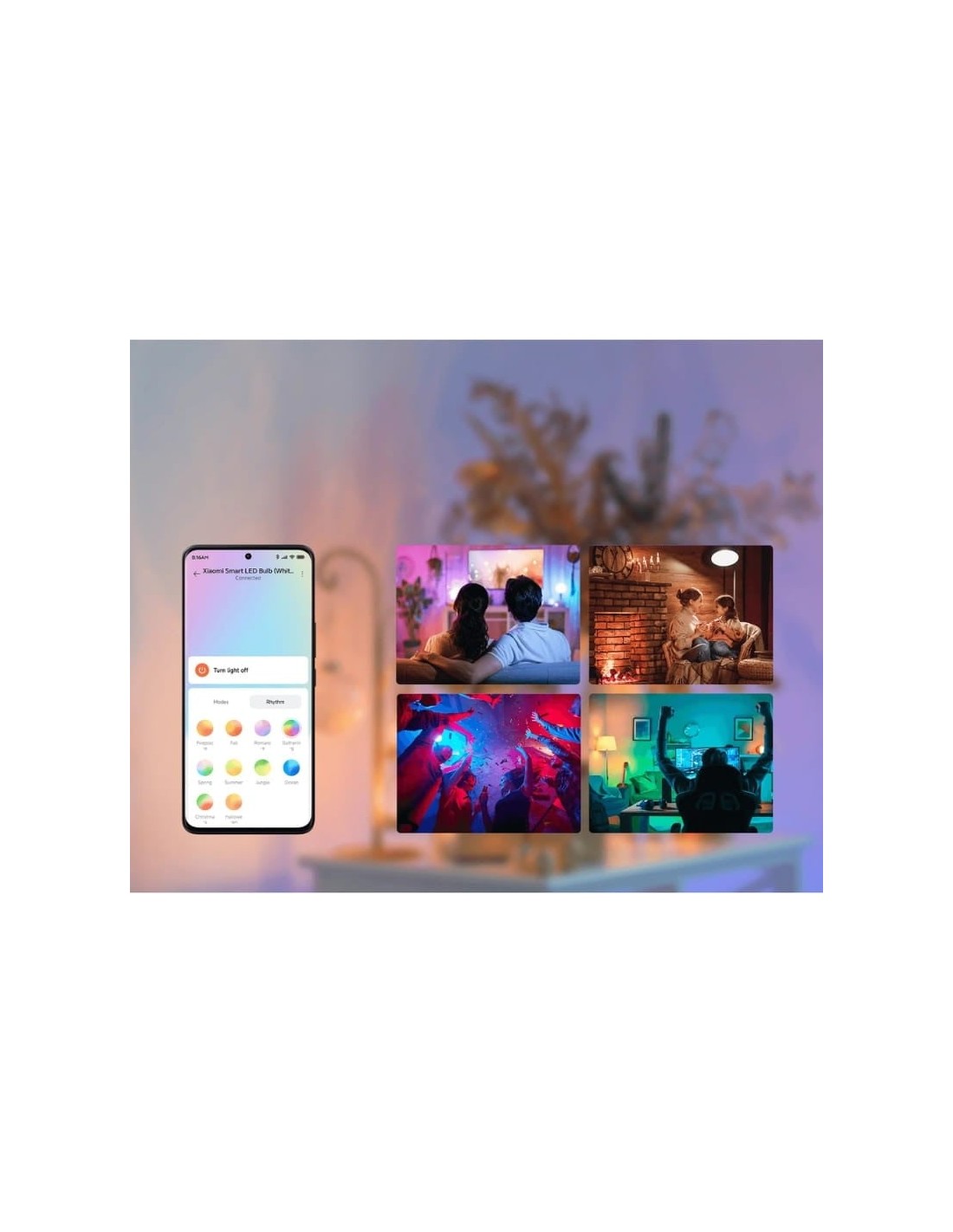 Bombilla inteligente Xiaomi Smart Bulb blanco y color WiFi 2700-6500K