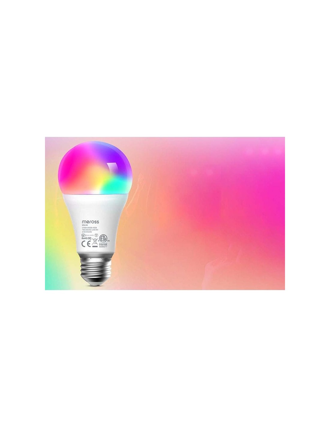 Bombilla inteligente Meross MSL120 WiFi compatible con HomeKit 2700-65