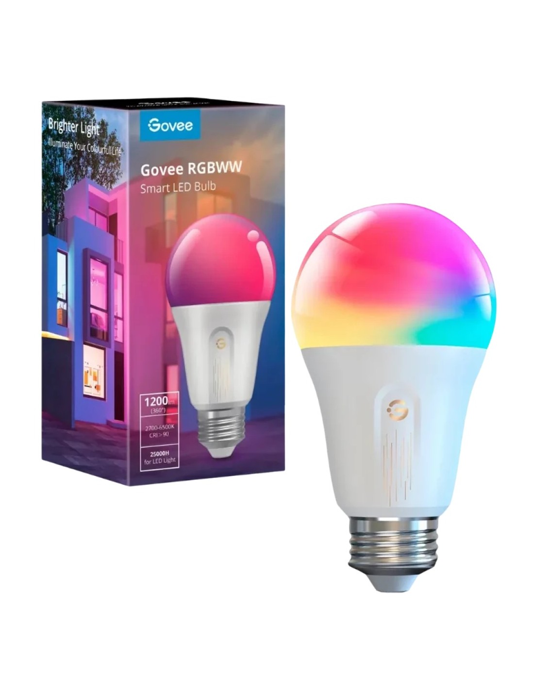 Bombilla inteligente Govee Bulb H6009 WiFi Bluetooth RGBWW compatible 