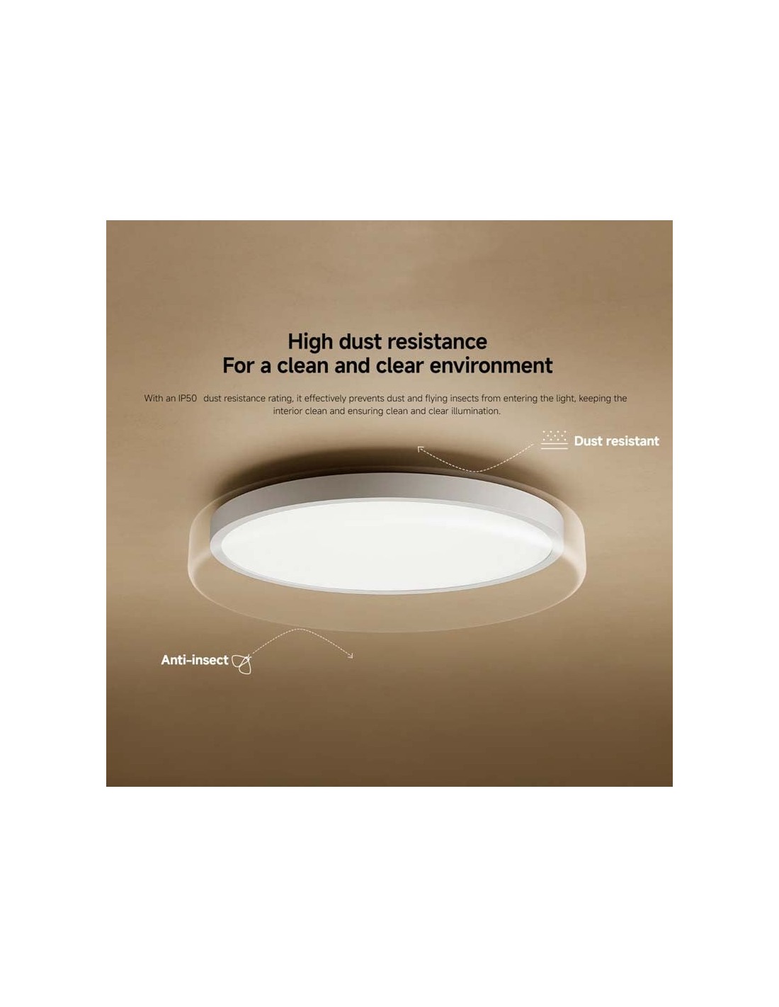 Lámpara de techo inteligente Xiaomi Smart Ceiling Light D40 3000 lm 45