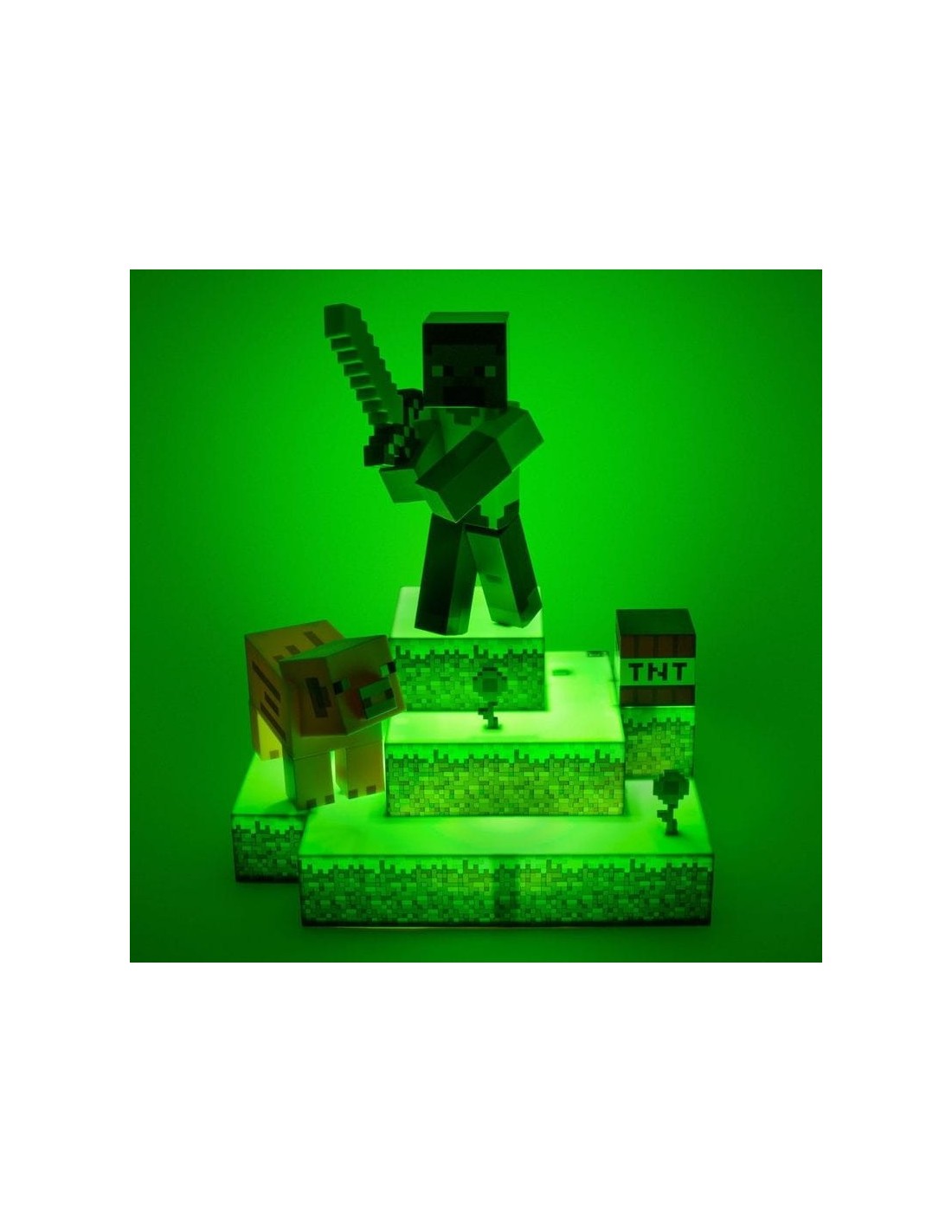 Lámpara Paladone Steve Diorama Minecraft en Logroño