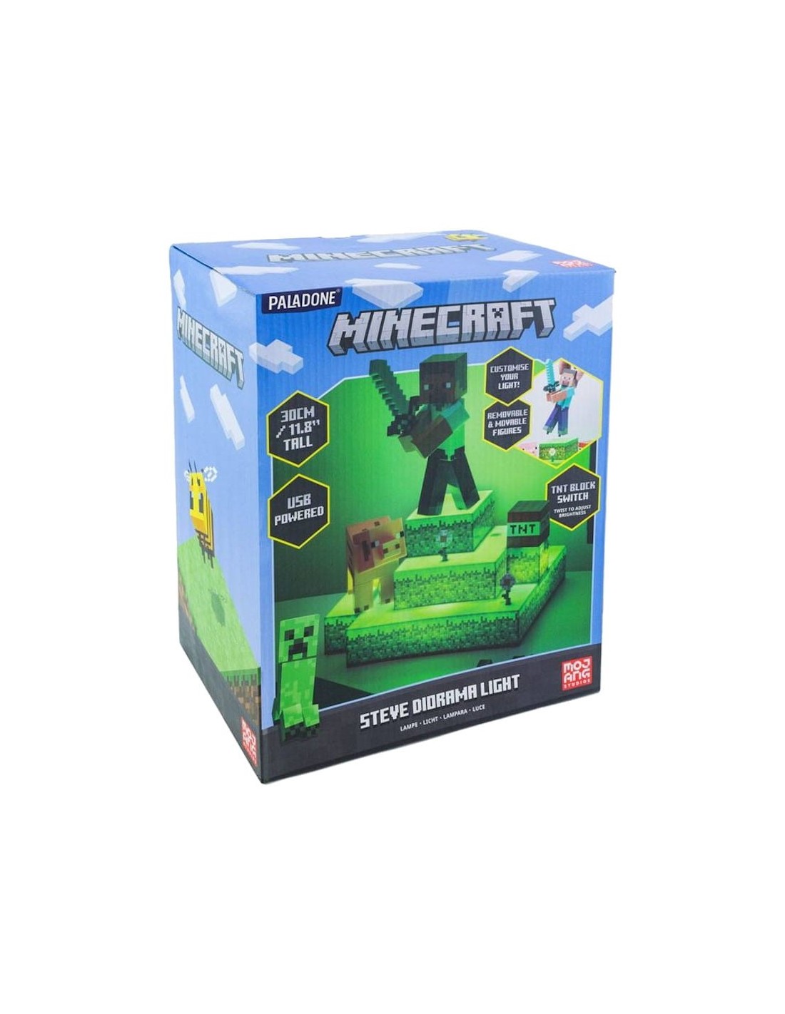 Lámpara Paladone Steve Diorama Minecraft en Logroño
