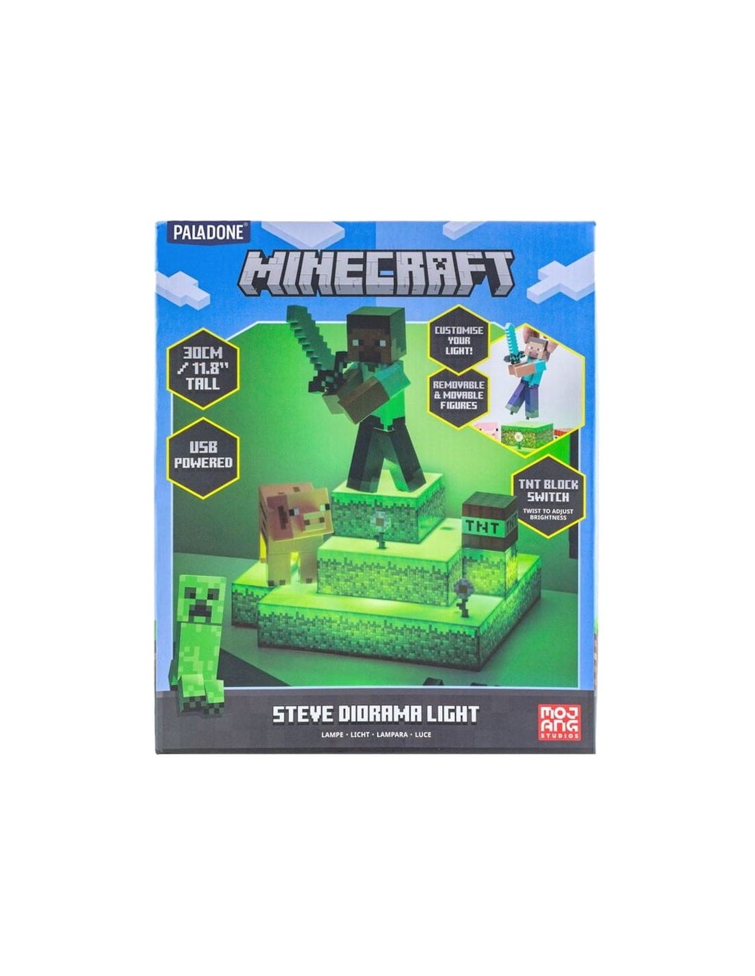 Lámpara Paladone Steve Diorama Minecraft en Logroño