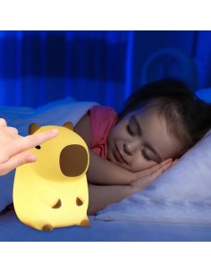 Lámpara de mesita de noche para niños Lámpara LED de silicona con bate 2