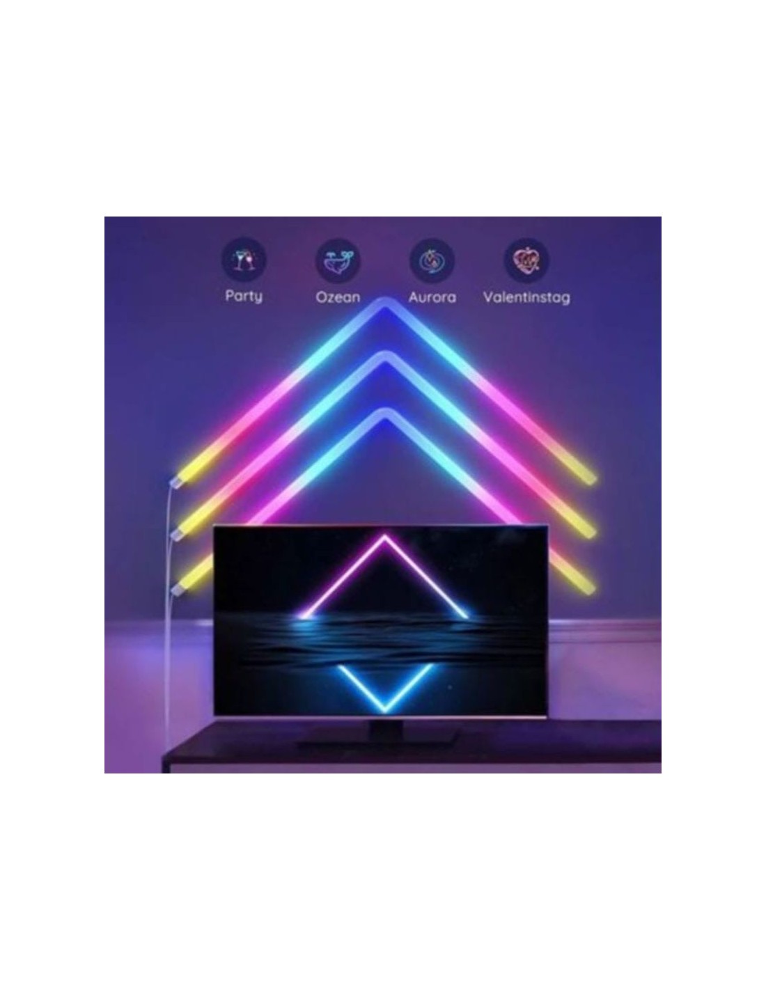 Lámpara inteligente Govee H6062 Glide 6+1 Luz de Pared compatible con 