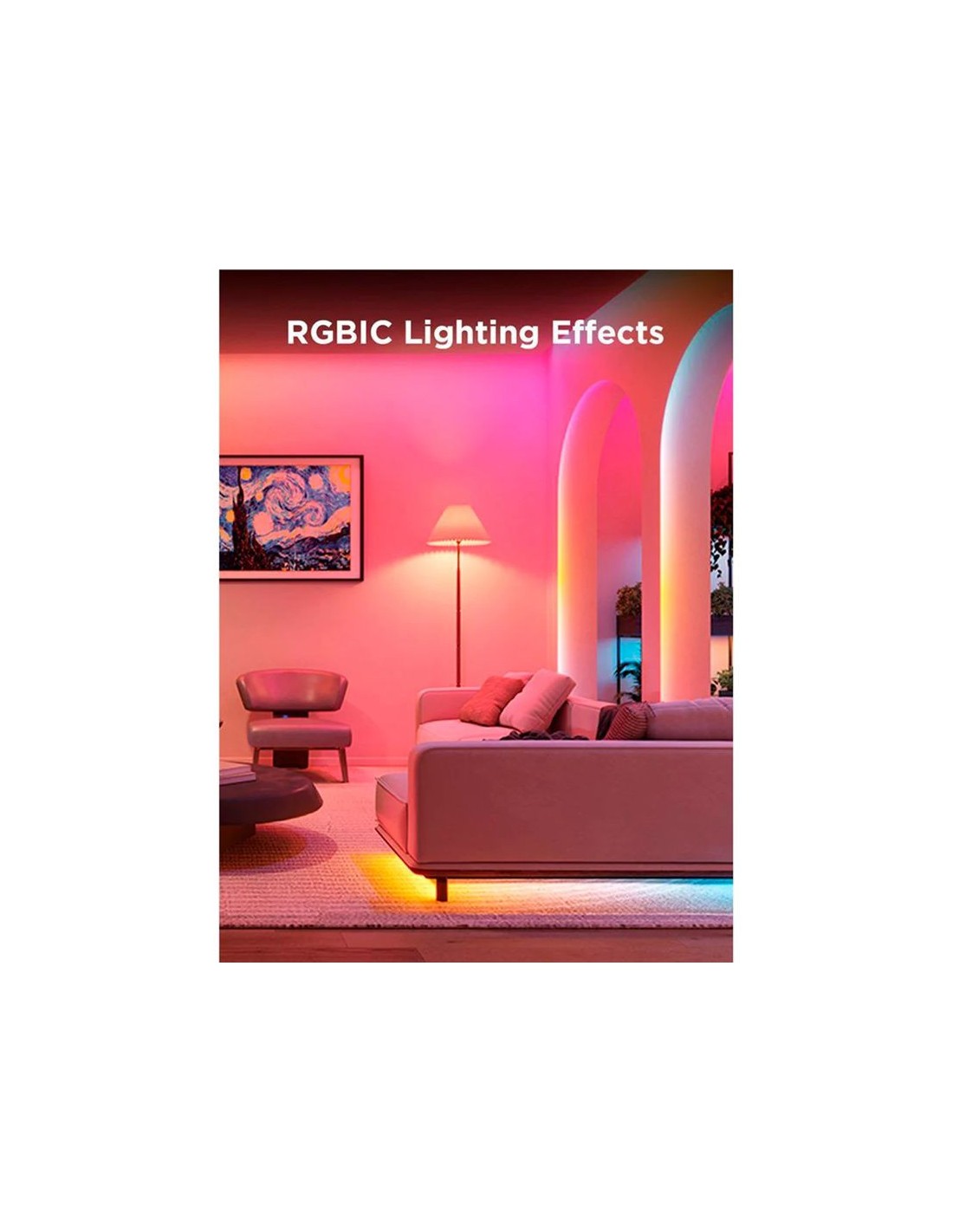 Tira LED Govee H612A WiFi RGBIC 5 m Matter Bluetooth compatible con Al