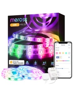 Tira LED Meross MSL320 RGB 2x5 m WiFi compatible con Alexa, Google y H