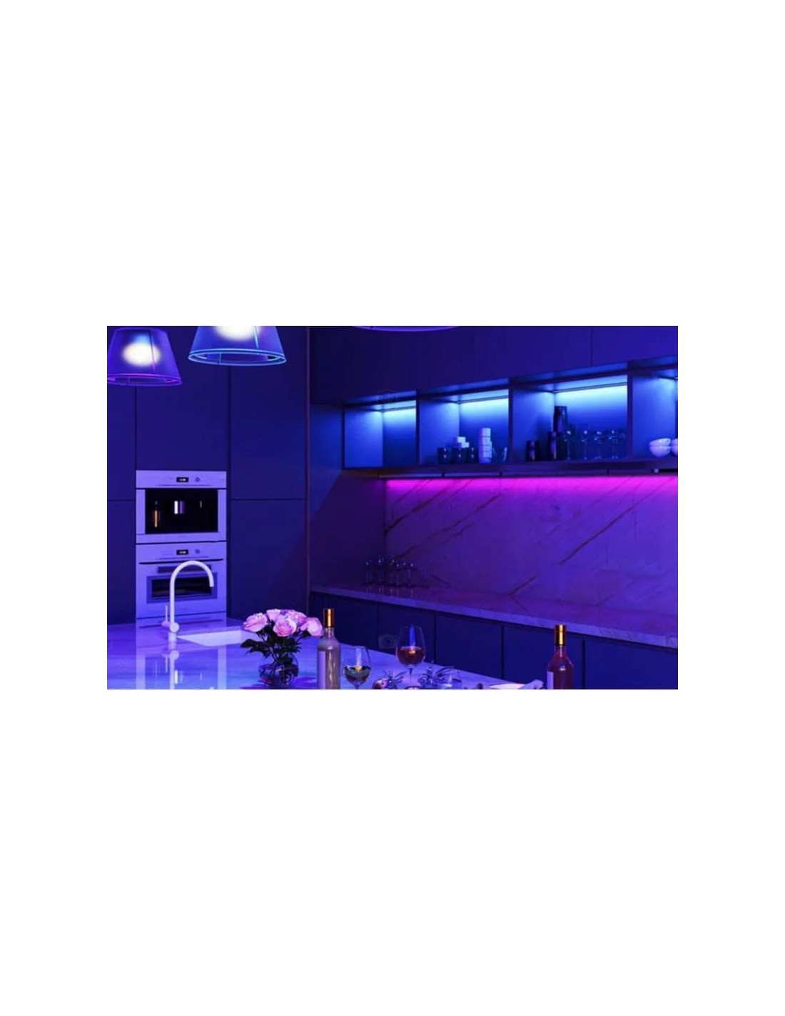 Tira LED Meross MSL320 RGB 2x5 m WiFi compatible con Alexa, Google y H