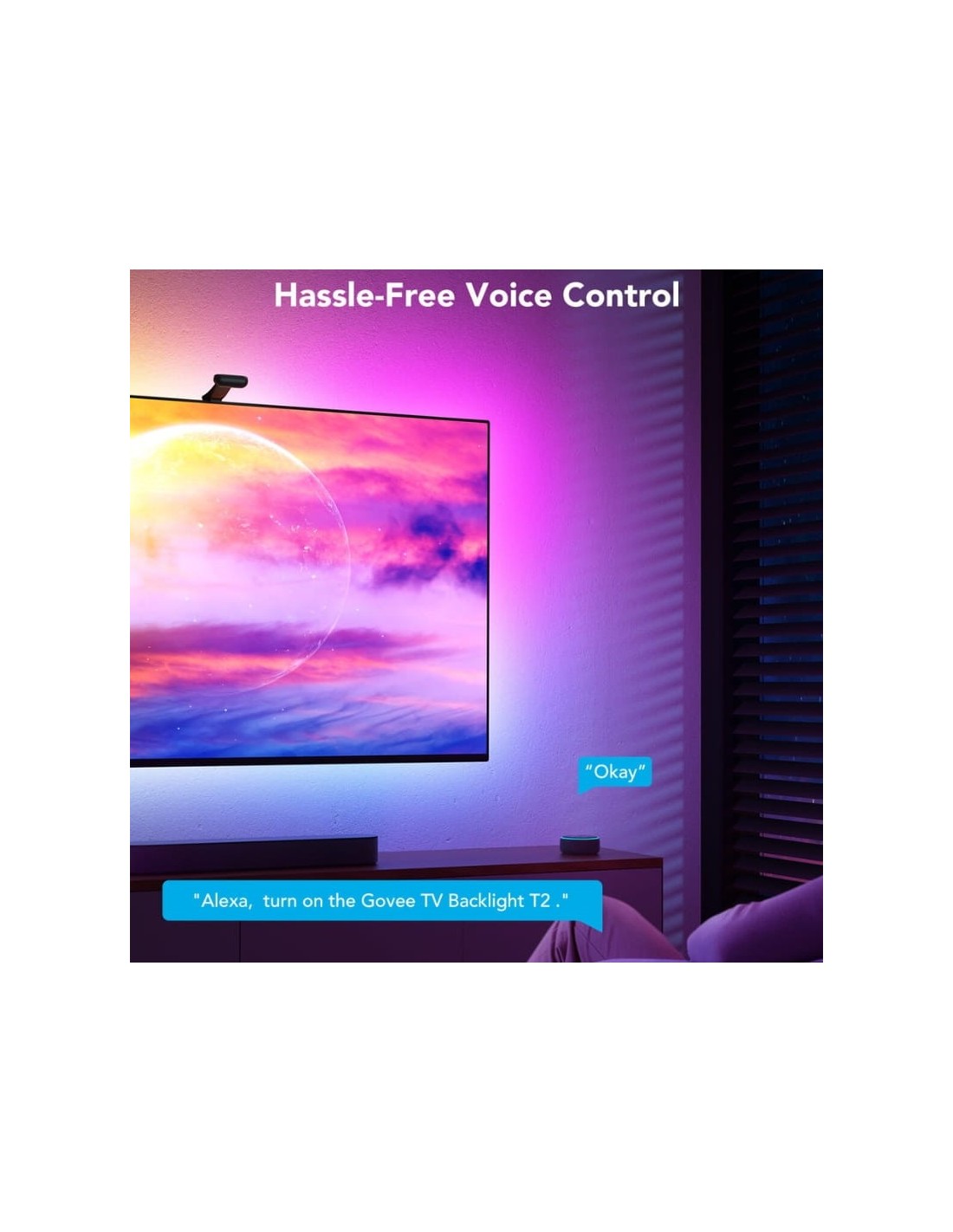 Tira LED Govee H605C Envisual TV Backlight T2 compatible con Alexa y G
