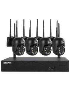 Escam WNK614 4 cámaras 3MP WiFi Kit de videovigilancia en Logroño