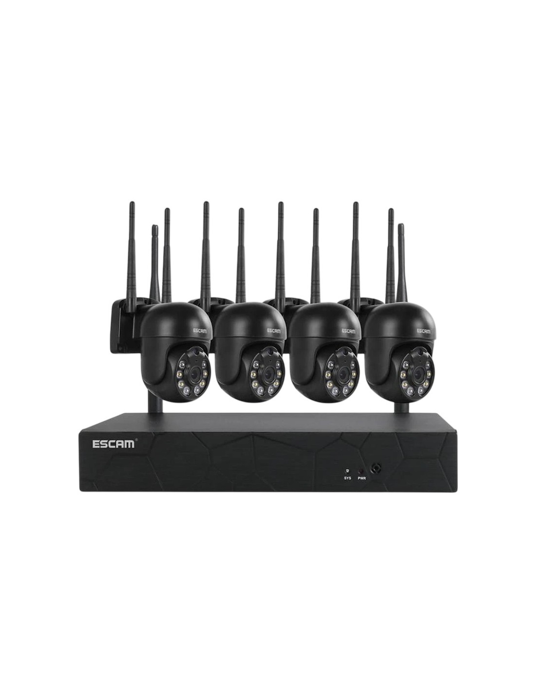 Escam WNK614 4 cámaras 3MP WiFi Kit de videovigilancia en Logroño
