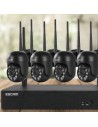 Escam WNK614 4 cámaras 3MP WiFi Kit de videovigilancia en Logroño
