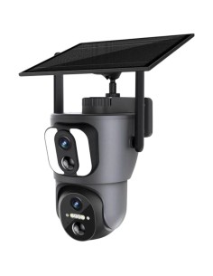 Cámara de vigilancia Escam QF390 Negro Dual Full HD WiFi Solar