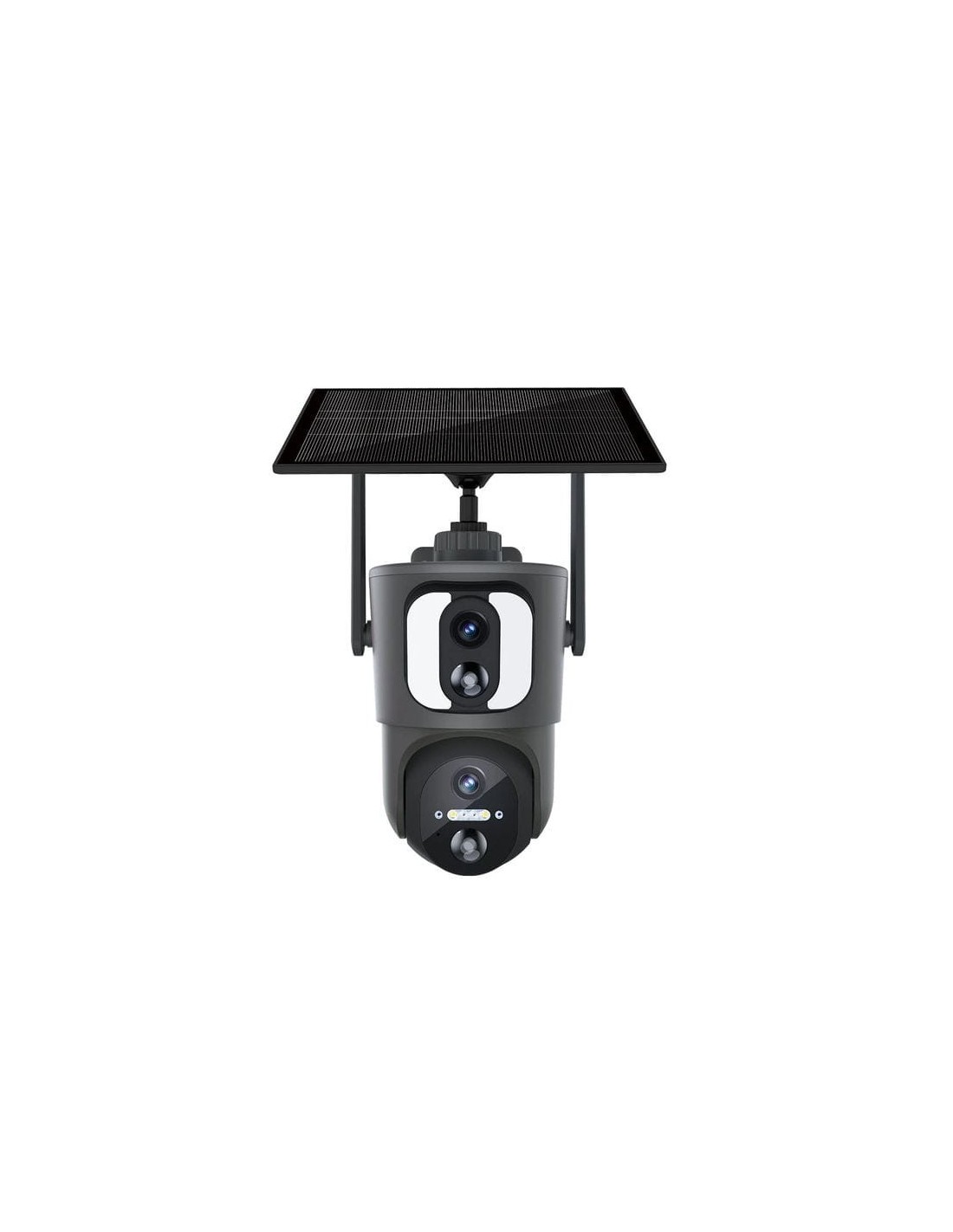 Cámara de vigilancia Escam QF390 Negro Dual Full HD WiFi Solar