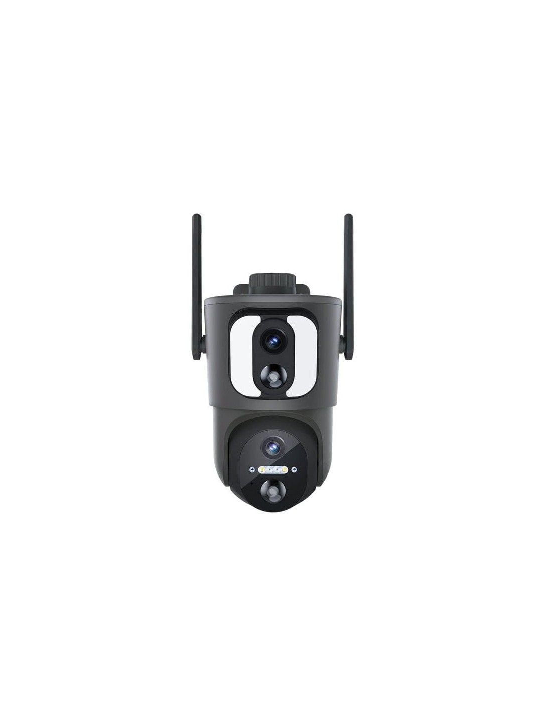 Cámara de vigilancia Escam QF390 Negro Dual Full HD WiFi Solar