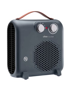 Calefactor eléctrico Ufesa Crux Dual 2000W Gris Interior termostato pr