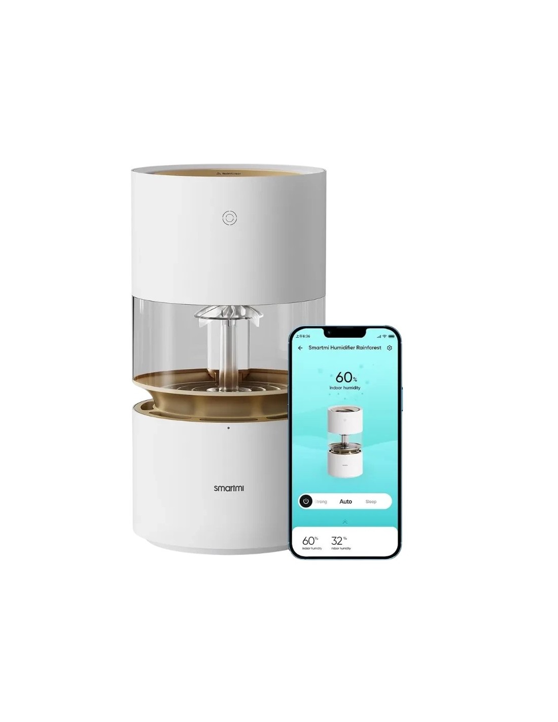 Humidificador Rainforest Humidifier Smartmi 7W 3 L 15h WiFi 50dB