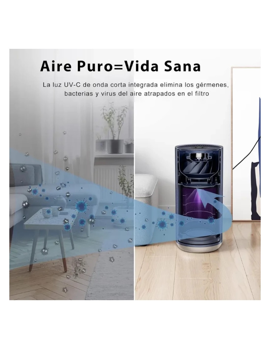 Purificador de aire Smartmi Air Purifier 2 40W CADR 353m³/h 53dB