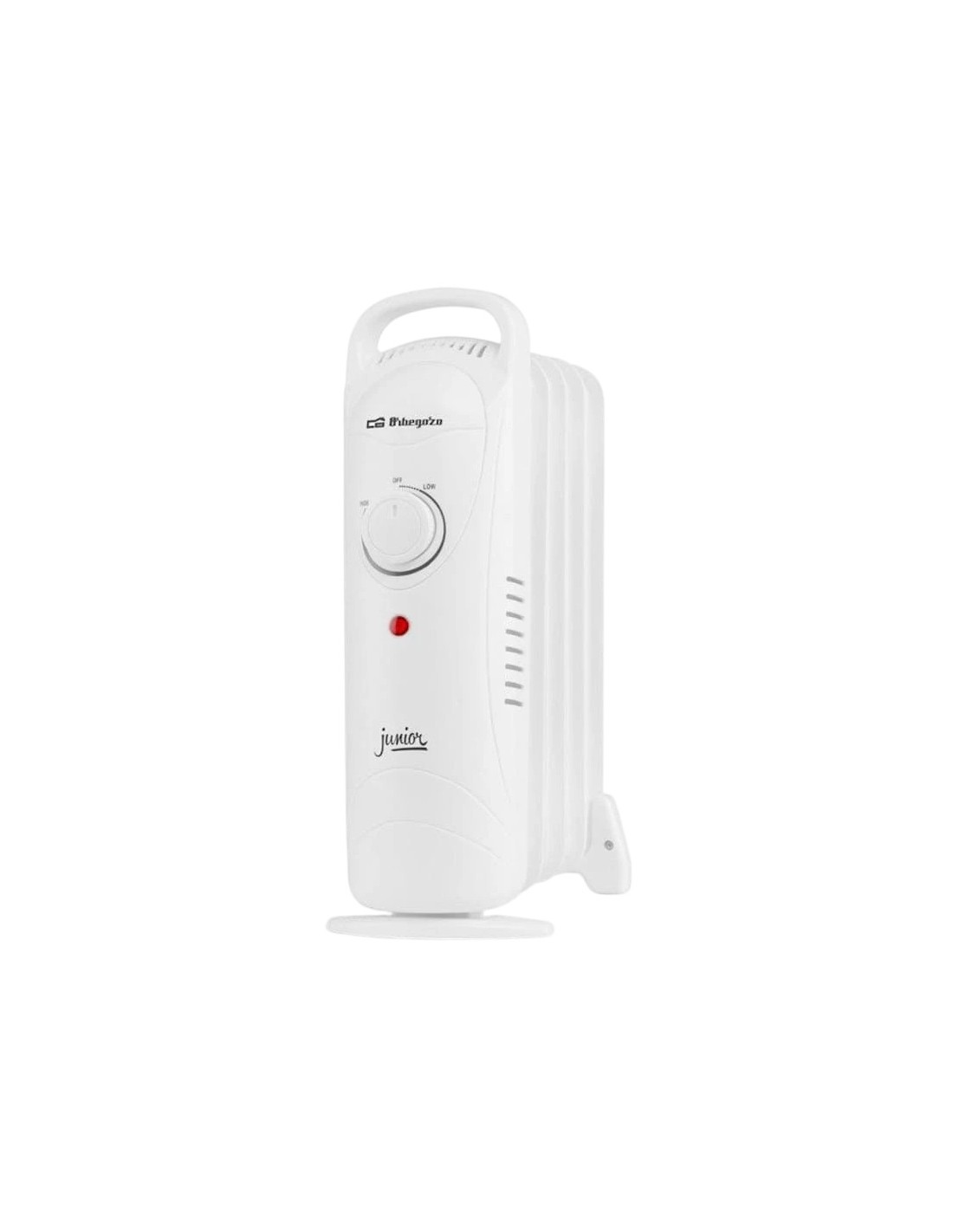Radiador de aceite eléctrico Orbegozo Junior RO 720 700W Blanco termos
