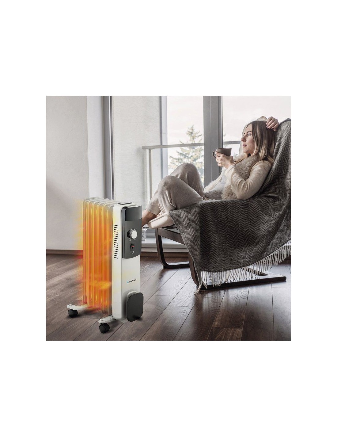 Radiador de aceite Blaupunkt BP1009 1500 W termostato protección contr