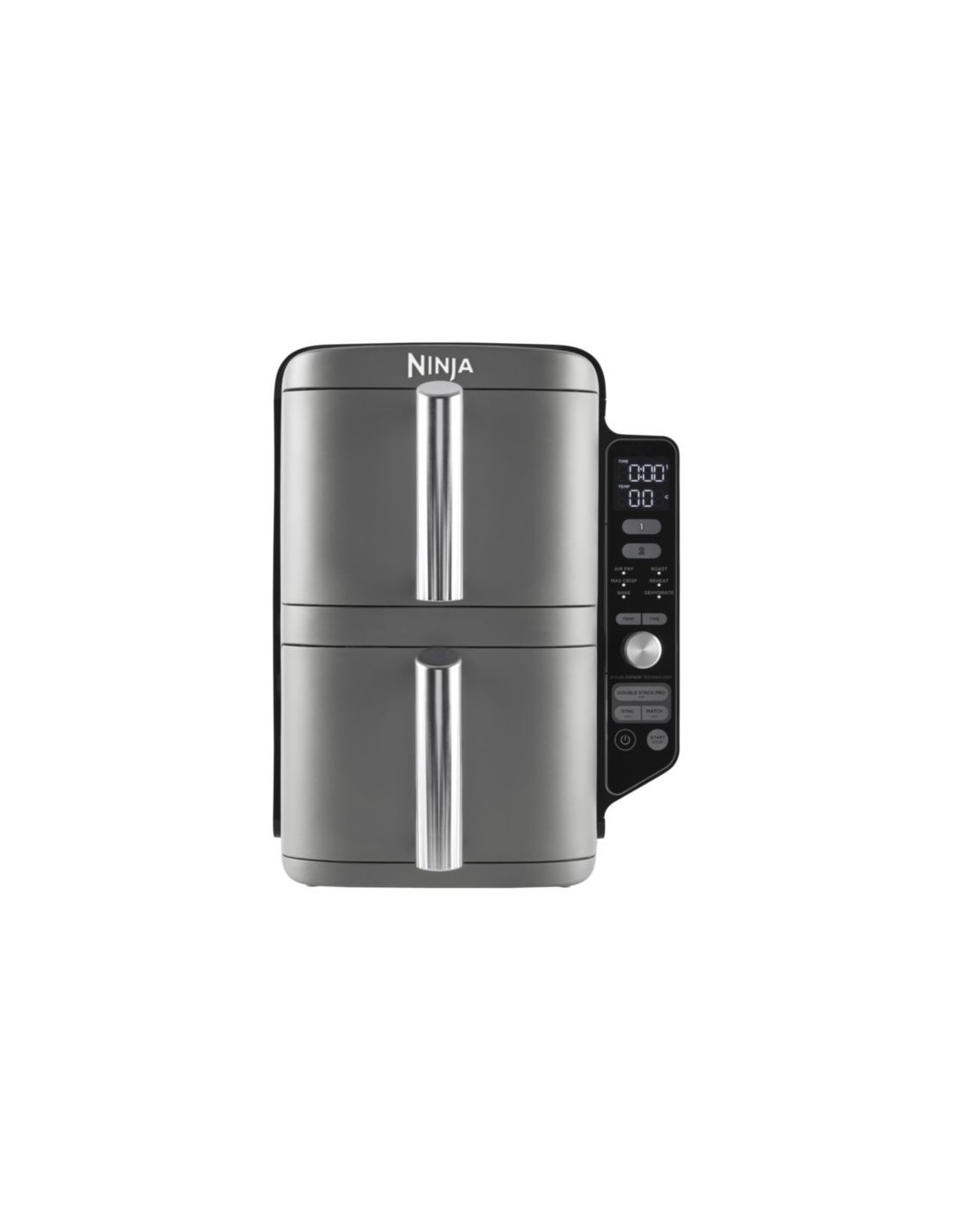 Freidora de aire caliente Ninja SL400EU Doble Vertical 9,5L Negro/Gris