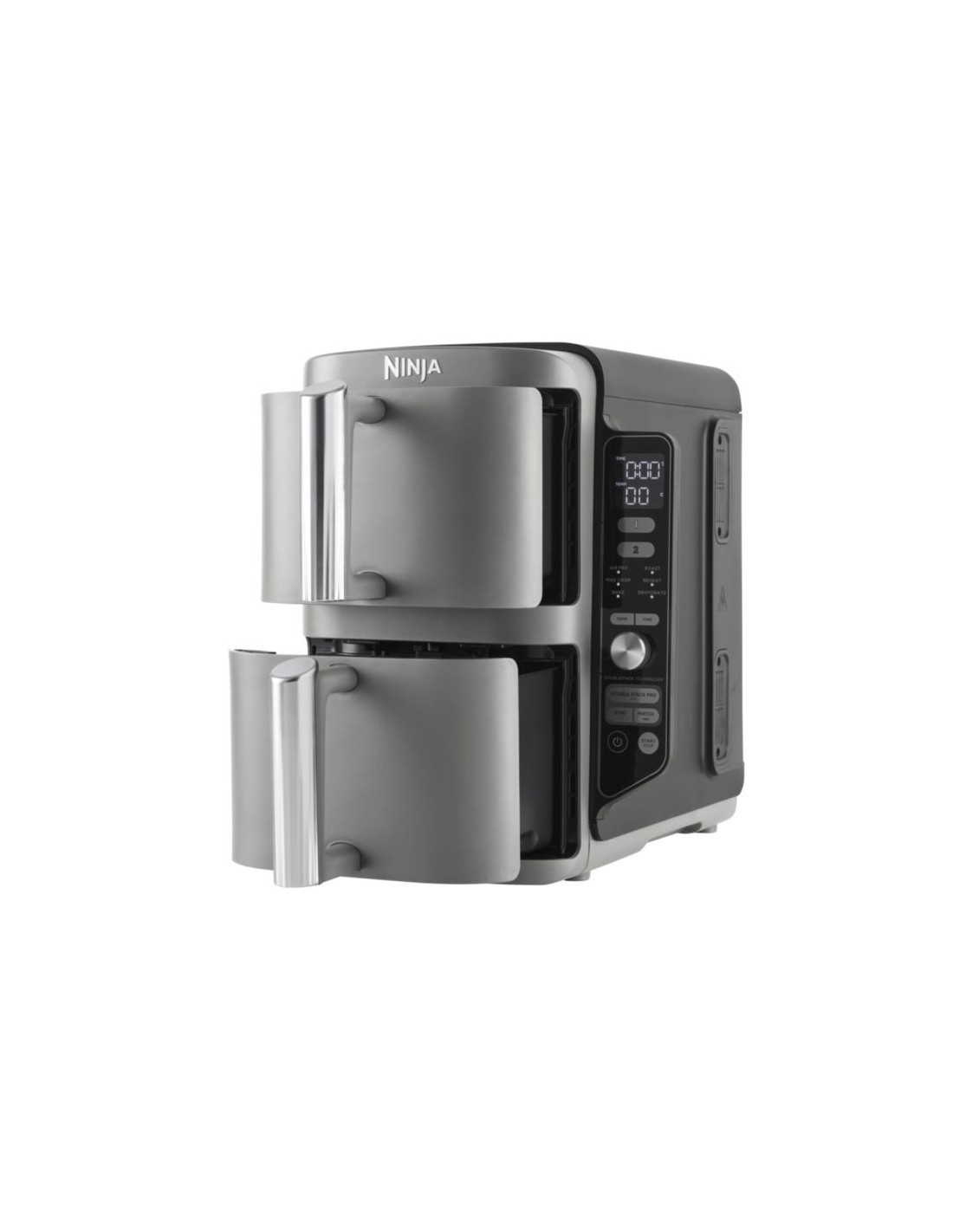 Freidora de aire caliente Ninja SL400EU Doble Vertical 9,5L Negro/Gris
