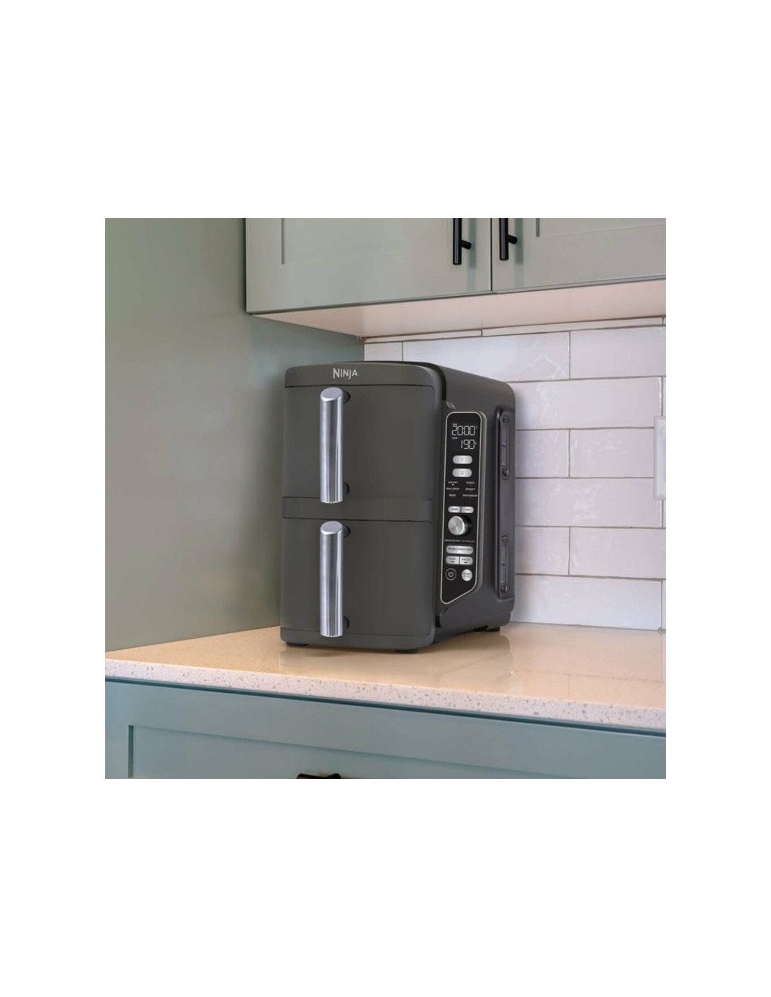 Freidora de aire caliente Ninja SL400EU Doble Vertical 9,5L Negro/Gris