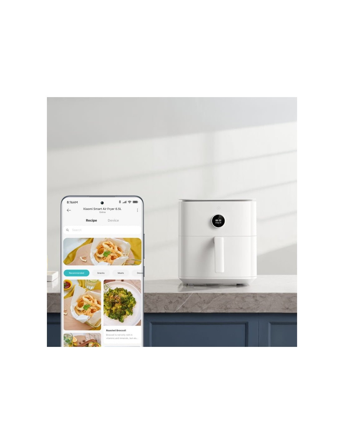Freidora de aire Xiaomi Smart Air Fryer 6,5L Blanco 1800W en Logroño