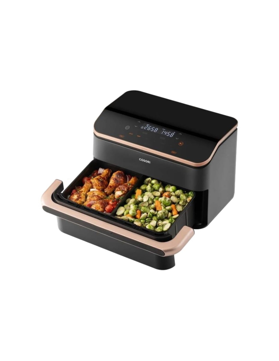 Freidora de aire Cosori Dual Blaze TwinFry Chef Edition 2800W 10 L Neg